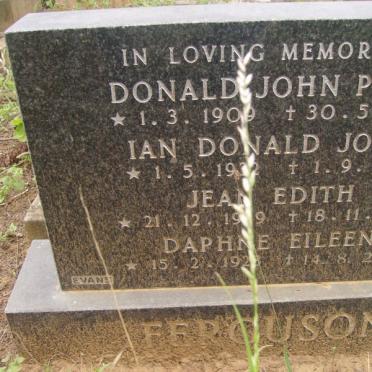 FERGUSON Donald John Peter 1909-1993 :: FERGUSON Ian Donald John 19?2-1977