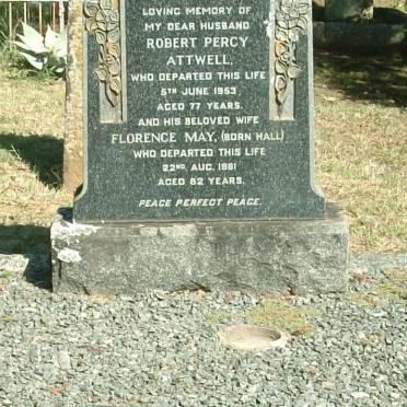 ATTWELL Robert Percy -1953 &amp;  Florence May HALL -1961 ::  ATTWELL Iris May 1908-1978