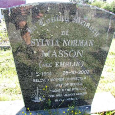 MASSON Sylvia Norman nee EMSLIE 1914-2002