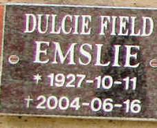 EMSLIE Dulcie Field 1927-2004