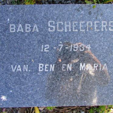 SCHEEPERS Baba -1934