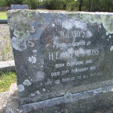 MOSS Gladys 1882-1951