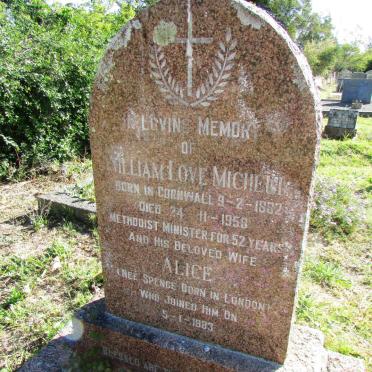 MICHELL William Love 1882-1958 &amp; Alice SPENCE -1983