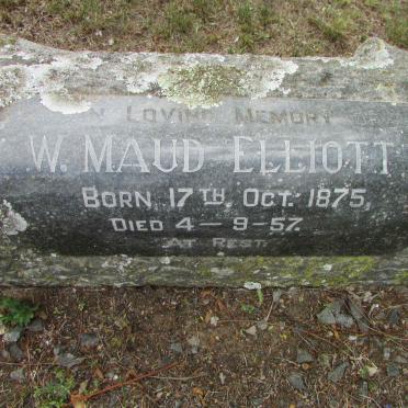 ELLIOTT W. Maud 1875-1957