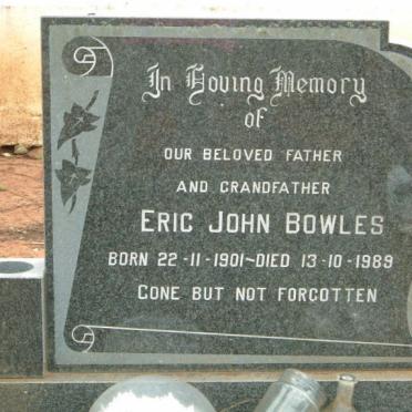 BOWLES Eric John 1901-1989