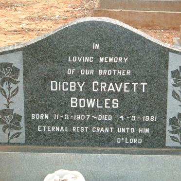 BOWLES Digby Gravett 1907-1981