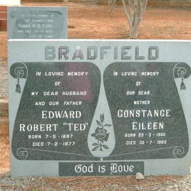 BRADFIELD Edward Robert 1897-1977 &amp; Constance Eileen PURDON 1900-1983