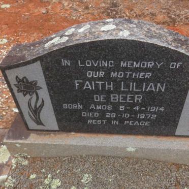 BEER Faith Lilian, de nee AMOS 1914-1972