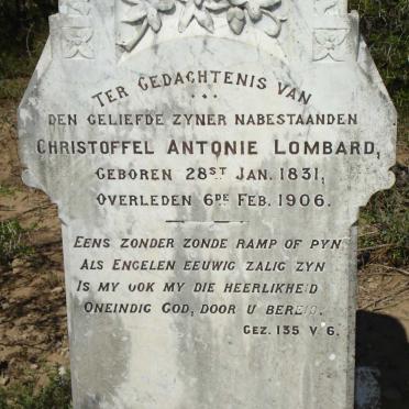 LOMBARD Christoffel Antonie 1831-1906