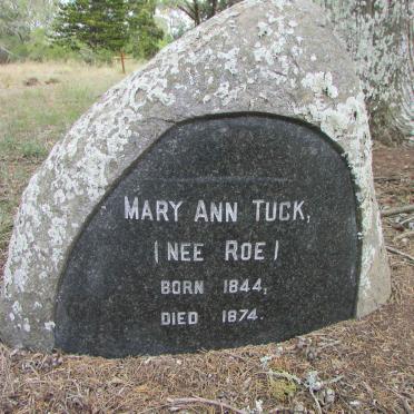 TUCK Mary Ann nee ROE 1844-1874