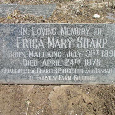 SHARP Erica Mary 1891-1979