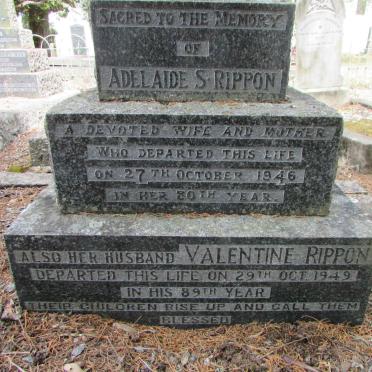 RIPPON Valentine -1949 &amp; Adelaide S. -1946