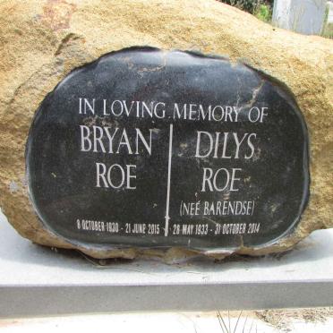 ROE Bryan 1930-2015 &amp; Dilys BARENDSE 1933-2014