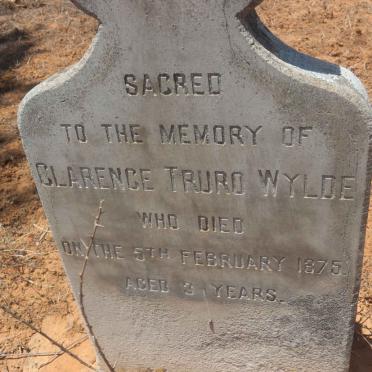 WYLDE Clarence Truro -1875