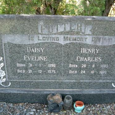 FUTTER Daisy Eveline 1896-1975 &amp; Henry Charles 1893-1960