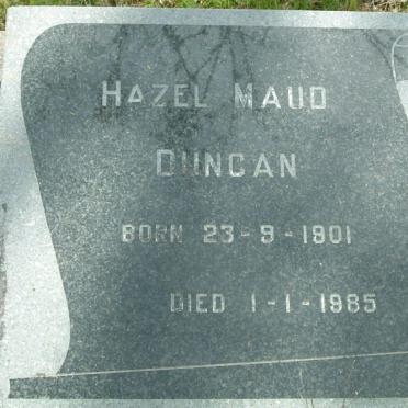 DUNCAN Hazel Maud 1901-1985