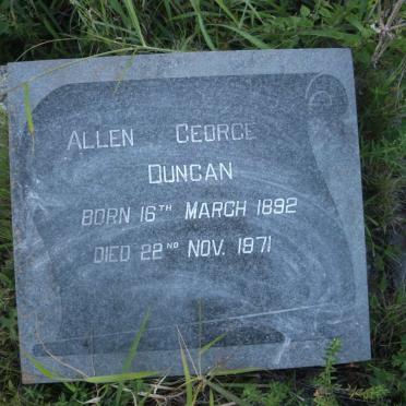 DUNCAN Allen George 1892-1971