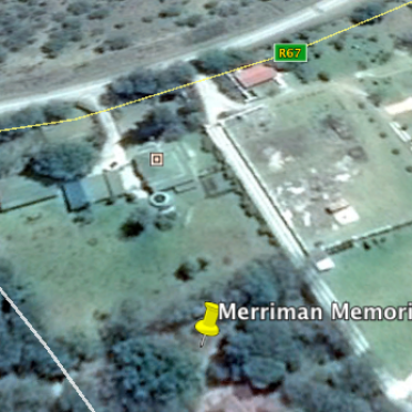 1. Aerial view of Merriman Memorial