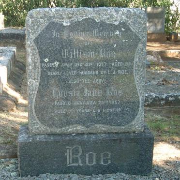 ROE William -1947 &amp; Louisa Jane -1967