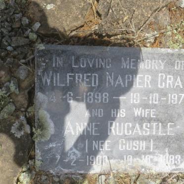 CRAGG Wilfred Napier 1898-1976 &amp; Annie Rucastle GUSH 1900-1983