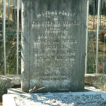 PATERSON Christopher Vernon 1942-1949