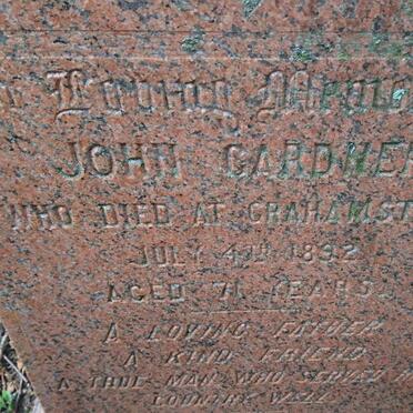 GARDNER John -1892