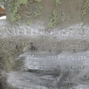 GRAVETT William -1872 &amp; Charlotte -1905