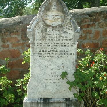 HEWSON John -1919 &amp; Elizabeth Ann -1932 :: HEWSON Gertrude Ellen -1905 :: HEWSON Leslie Arthur -1885