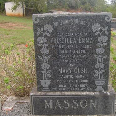 MASSON Priscilla Emma nee GUSH 1883-1950 :: GUSH Mary 1895-1967