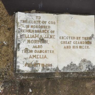 NORMAN William &amp; Jane -1852 :: NORMAN Amelia