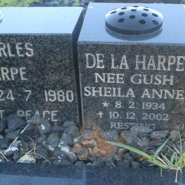 VEALL Alice nee GUSH 1916-1981 :: DE LA HARPE Hubert Charles 1930-1980 &amp; Sheila Anne GUSH 1934-2002