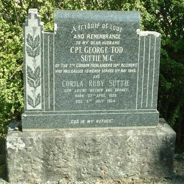 SUTTIE George Tod -1946 &amp; Corila Ruby 1899-1964