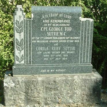 SUTTIE George Tod -1946 &amp; Corila Ruby 1899-1964