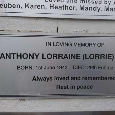 WILMOT Anthony Lorraine 1943-2004