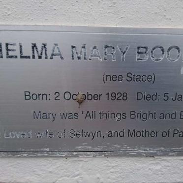 BOONZAAIER Thelma Mary nee STACE 1928-2011
