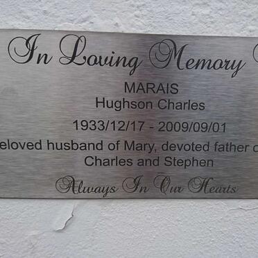 MARAIS Hughson Charles 1933-2009