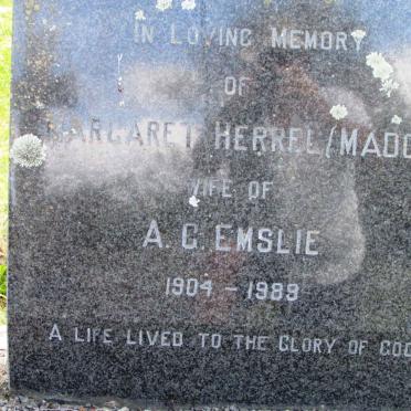 EMSLIE Margaret Herrel 1904-1989