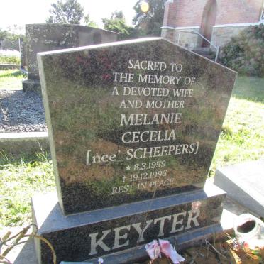 KEYTER Melanie Cecelia nee SCHEEPERS 1959-1996