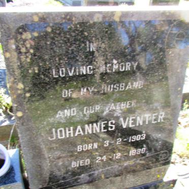 VENTER Johannes 1903-1980