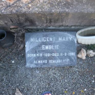 EMSLIE Millicent Mary 1891-1980