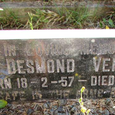 VENTER Desmond 1957-1957