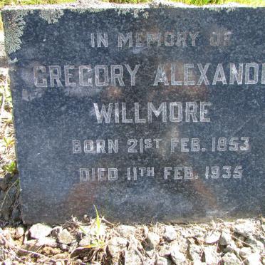 WILLMORE Gregory Alexander 1853-1935