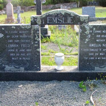EMSLIE Lennox Field 1883-1971 &amp; Amelia Norman EMSLIE 1889-1983