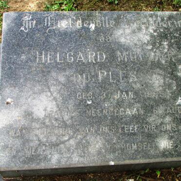 PLESSIS Helgard Muller, du 1935-1988