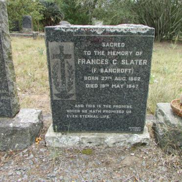 SLATER Frances C. 1862-1947