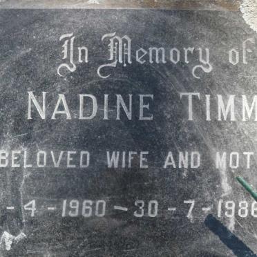 TIMM Nadine 1960-1986