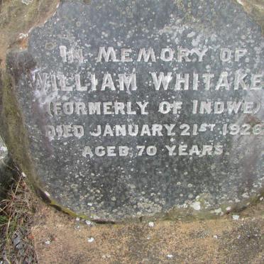 WHITAKER William -1926