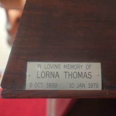 THOMAS Lorna 1899-1979