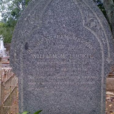 McLUCKIE William 1797-1882