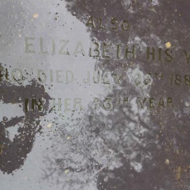 GRAY William -1851 &amp; Elizabeth -1886